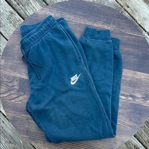 Blue-ish teal blue Nike sweatpants for comfy wear!!